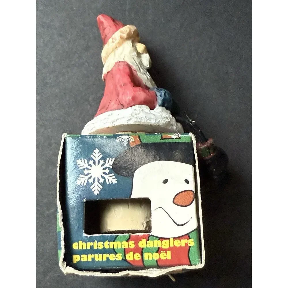 Santa Dangler Cork Wine Stopper Christmas Hand Painted MSC International